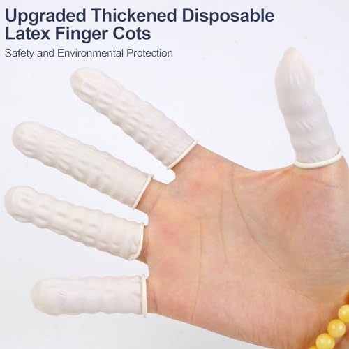 LECWELL Finger Cots Finger Gloves DisposableApprox 480pcsMedium Finger ProtectorsFinger Covers Protection for Finger TipsThumb Protector for Electronic Repair Handmade Industrial Apply - Image 5