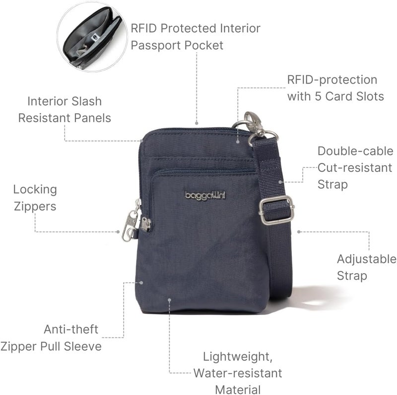 Baggallini womens Securtex Anti-theft Activity Crossbody Bag - Image 3