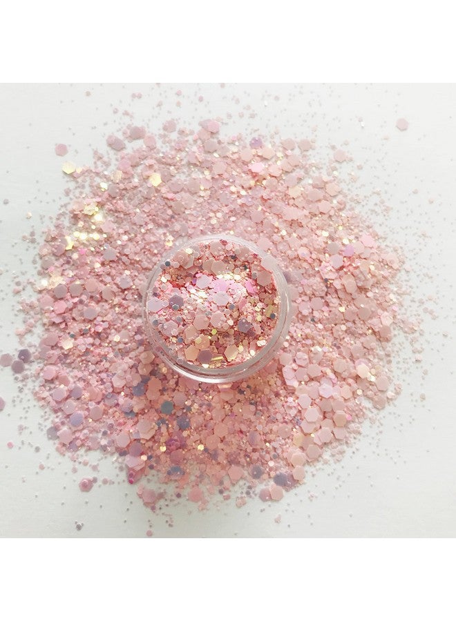 PrettyG 15 Grams/Jarpink Changeable Chunky Mixes Sequins Glitter Festival Rave Beauty Makeup Face Body Nail Art Tumbler Decoration Pcm60 - Image 3