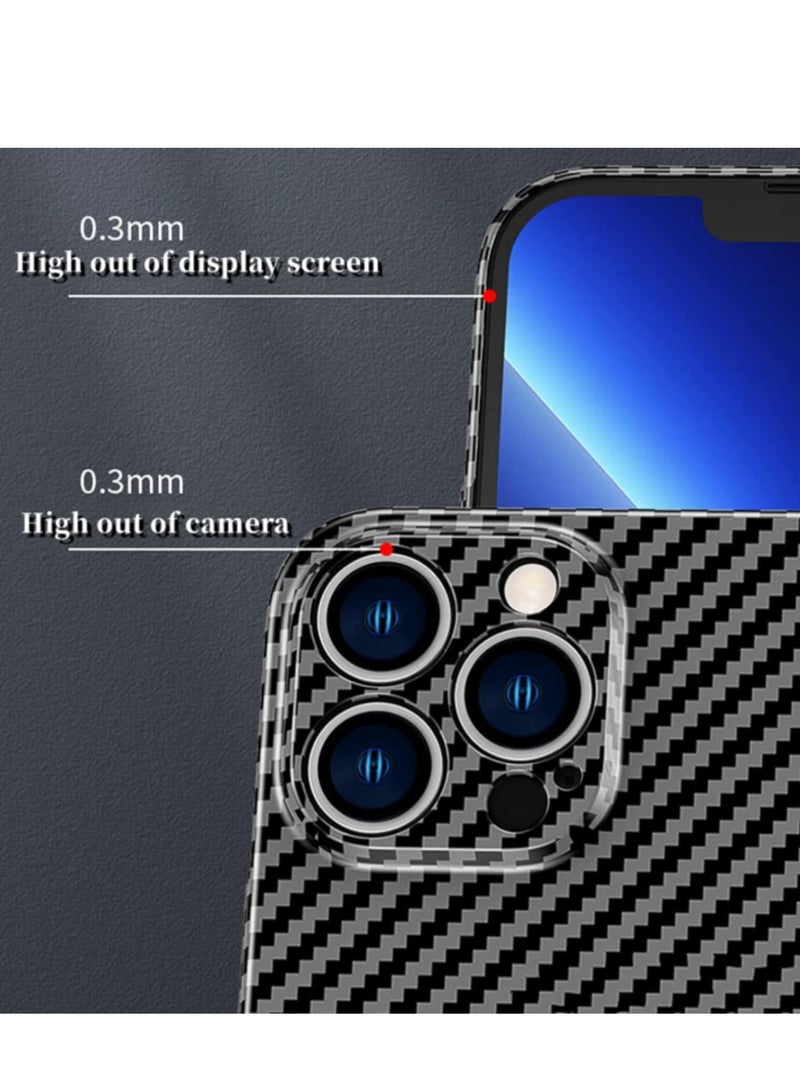 ELTRAZONE Personality Handsome Light Thin Carbon Fiber Pattern PC Phone case Compatible with iPhone 15 Plus Unique Comfortable Cool Shockproof Back Cover - Image 3