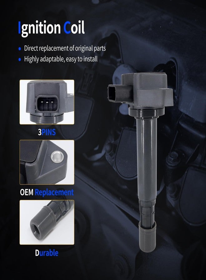 OXCANO UF400 Ignition Coil Compatible with Acura EL 2001 2002 2003 2004 2005 MDX 2001-2009, Honda Accord 2004-2007 Civic 2001-2005 Pilot 2003-2008 Ridgeline 2006-2008, Saturn VUE 2004 2005 2006 2007 - Image 4
