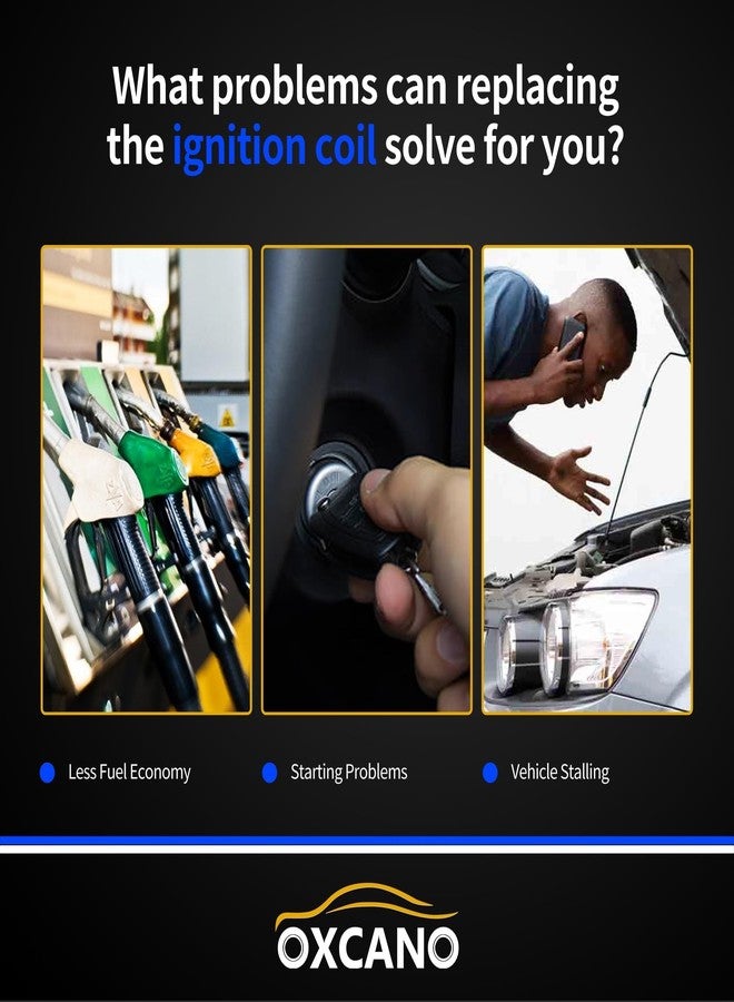 OXCANO UF400 Ignition Coil Compatible with Acura EL 2001 2002 2003 2004 2005 MDX 2001-2009, Honda Accord 2004-2007 Civic 2001-2005 Pilot 2003-2008 Ridgeline 2006-2008, Saturn VUE 2004 2005 2006 2007 - Image 5