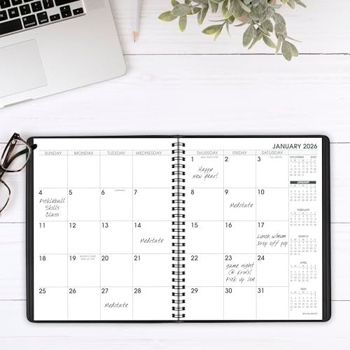 AT-A-GLANCE 2026 Planner, Monthly, 7" x 8-3/4", Medium, Easy Viewing Large Print, Black (70LP090526) - Image 2