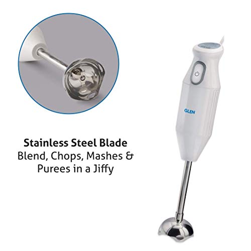 Glen Stainless Steel Sa 4049 200 Watts Hand Blender (White) - Image 3