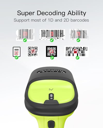 Inateck 2D Barcode Scanner, Wireless Bluetooth QR Code Scanner with AI APP & SDK, 180-Day Battery Life, Fast & Accurate Scanning, Compatible with iOS/Android/Windows - Image 2
