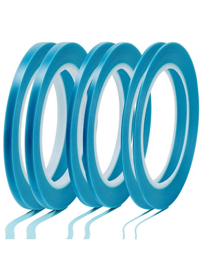 Nezyo 6 Pcs Vinyl Pinstripe Tapes Masking Tape Blue Painter Tapes High Temperature Low Tack Automotive Car Paint For Easy Removal Trim Thin Finishing Masking(3 Sizes) - Image 1