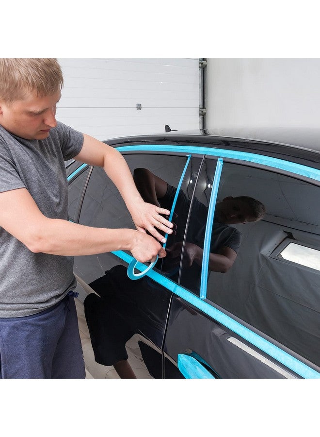 Nezyo 6 Pcs Vinyl Pinstripe Tapes Masking Tape Blue Painter Tapes High Temperature Low Tack Automotive Car Paint For Easy Removal Trim Thin Finishing Masking(3 Sizes) - Image 5