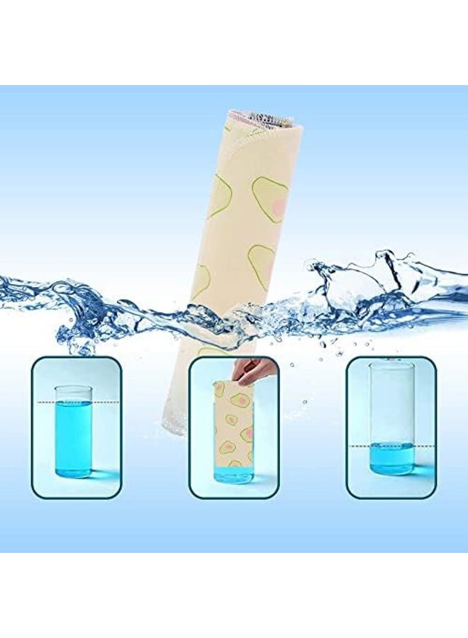 Simnice Reusable Paperless Paper Towels — Reusable Napkins Paperless Paper Towel, Washable Cotton Cloth Roll for Kitchen,25 Pack 10”x10”with Cardboard Roll  - Image 3