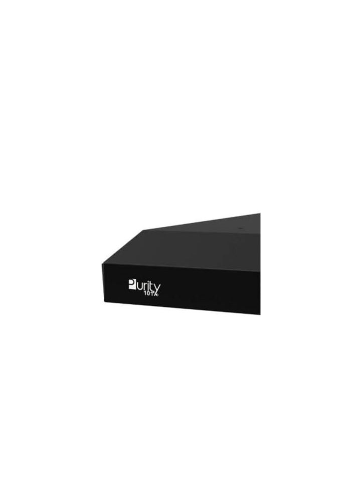 Purity - Kitchen Cooker Hood, 90 cm Wall-Mount, 450 m³/h Suction Power, 3-Speed Flat Design, LED Lighting & Remote Control, Black ( PTSLIM 90 BL PLUS ) - Image 1