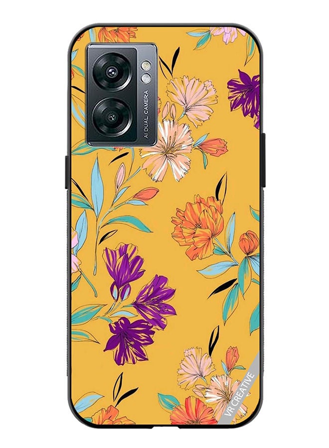 VR CREATIVE Protective Case Cover For OnePlus Nord N300 Flower Design Multicolour - Image 1