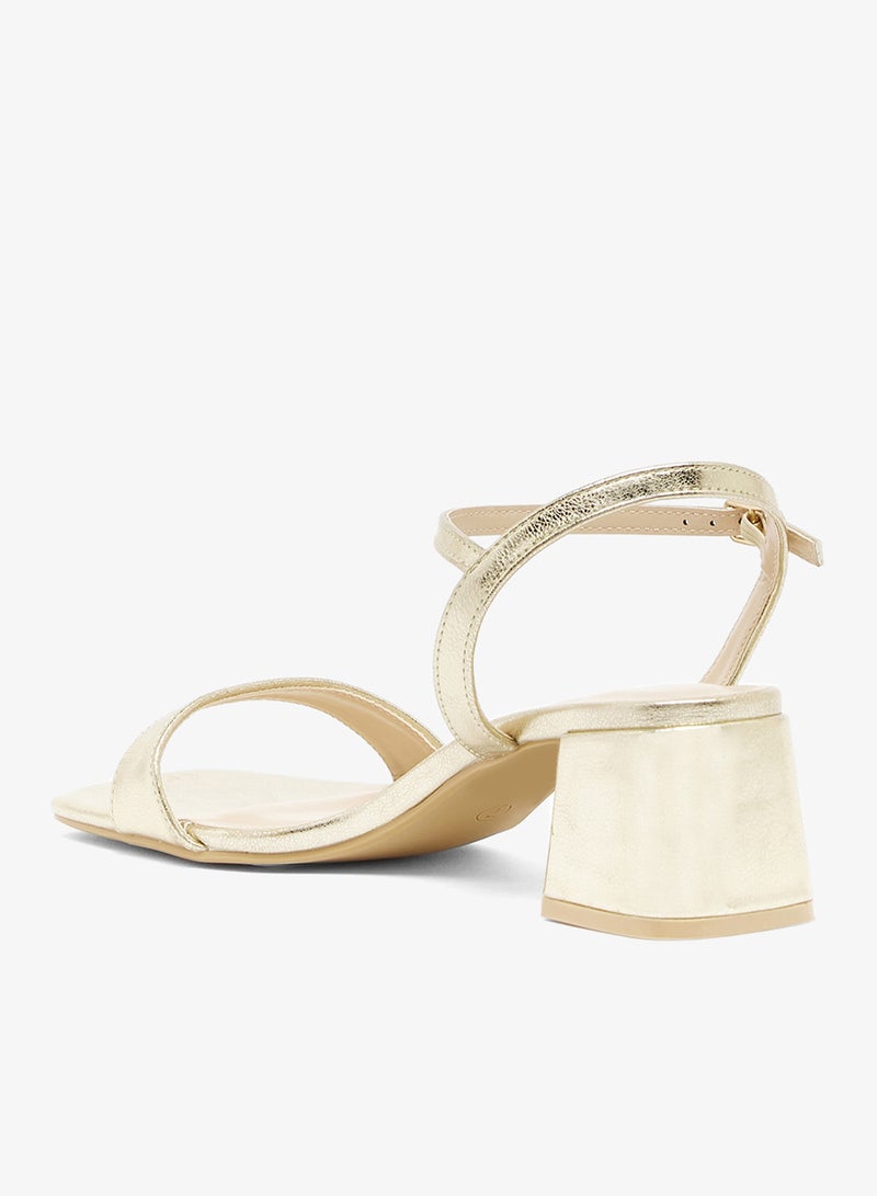 GLAMOROUS Casual Ankle Strap Heeled Sandals - Image 3