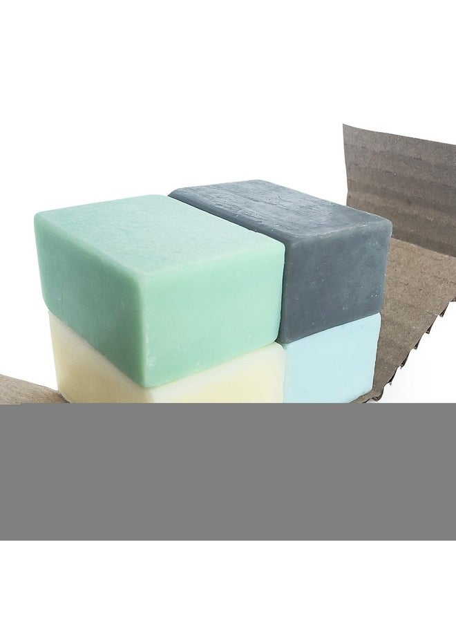 Big Crazy Buffalo - Pure Bison Tallow Buff Bar 4 Piece Set Unscentedincludes (1) Of Each Of Our Bars: Buff Soap Bar Buff Shave Bar Buff Shampoo Bar & Buff Bath Barcleans Moisturizing Pure - Image 1