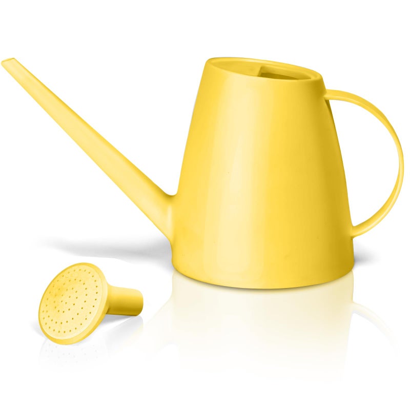 VKPLITE Plant Watering Can - Plastic Indoor and Outdoor - 1/2 Gallon - Yellow - Image 1