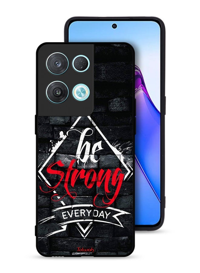 Tolwak Oppo Reno8 Pro 5G Protective Case Cover Be Strong Every Day - Image 1