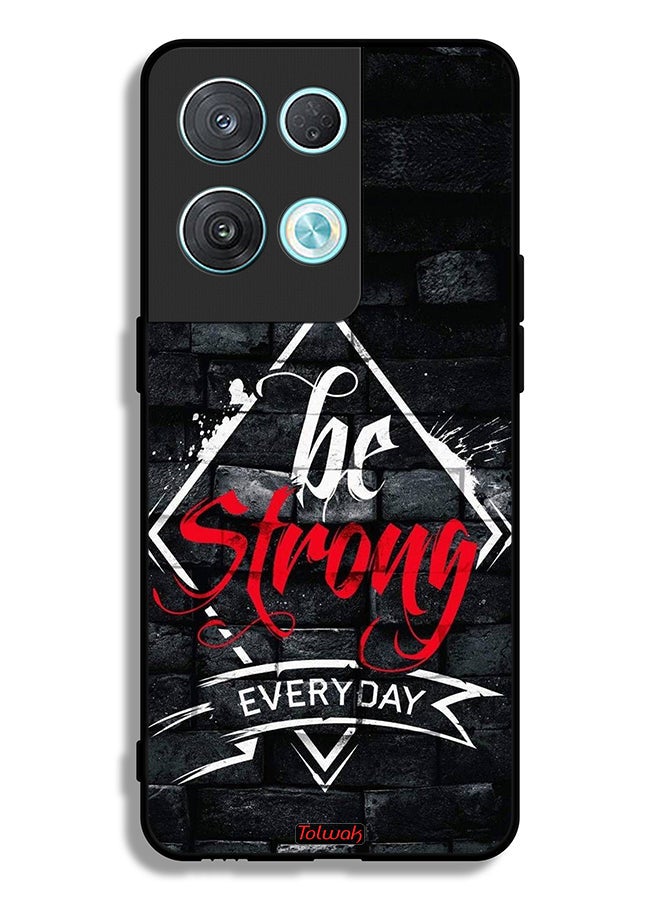 Tolwak Oppo Reno8 Pro 5G Protective Case Cover Be Strong Every Day - Image 2