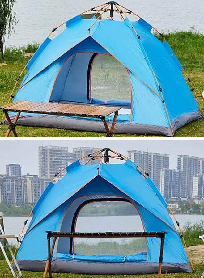 Snooe Pop Up Tent with Double Doors – Lightweight & Waterproof Instant Camping Tent for 3-4 People – Ideal for Garden, Picnic, Hiking – Spacious 200×210×135cm - Image 4