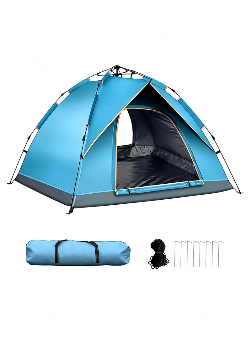 Snooe AutoPop Pro Instant Person Camping Tent - 3s Setup Waterproof Windproof Tent with UV Shield & Ventilation, Ultra-Light 5.5lbs All-Weather Shelter for Hiking, Beach, Family Travel - Image 1