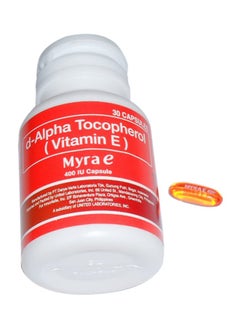 Myra Vitamin E D-Alpha Tocopherols Antioxidants - 30 Capsules  - Image 2