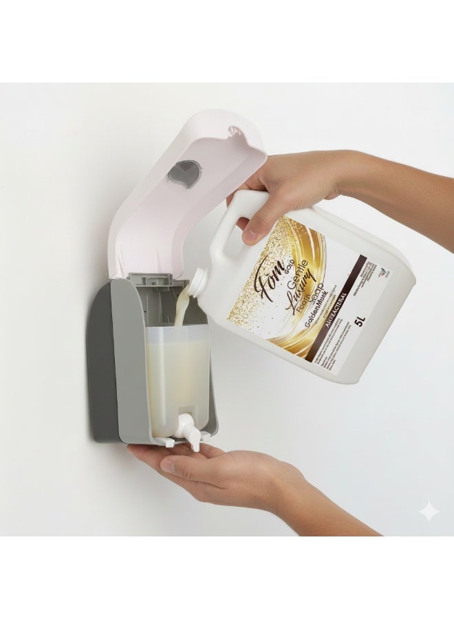 Swish Super Wall Mounted Manual Foam Soap Dispenser 1 Liter – Hand Wash Foaming Dispenser for Bathroom, Kitchen, Office & Commercial Use - Image 2