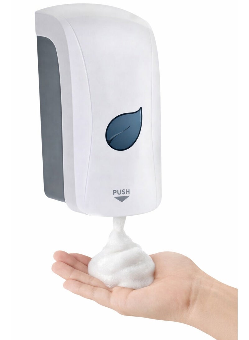 Swish Super Wall Mounted Manual Foam Soap Dispenser 1 Liter – Hand Wash Foaming Dispenser for Bathroom, Kitchen, Office & Commercial Use - Image 1