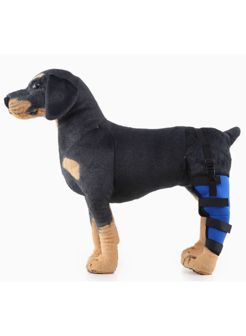 Dog Leg Braces for Back Leg for Support with Cruciate Ligament Injury-Better Recovery with Dog Knee Brace for Torn Acl Hind Leg-Adjustable Hip Dysplasia Dog Acl Brace Hind Leg Rear, left hind leg Blue - Image 1