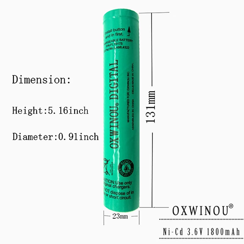 Oxwinou Compatible With Streamlight 75175 Battery Streamlight Batteries 75375 Streamlight Stinger Parts Xt Ds Led Synergy Sdfl-C852 Rechargeable Battery 1-Pack - Image 2