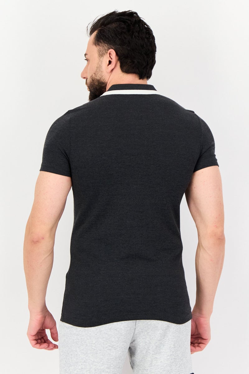 PUMA Men Sportswear Fit Short Sleeve Outdoor Polo, Dark Grey - Image 3