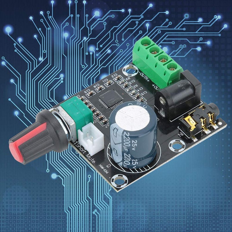 لوحة مكبر الصوت الرقمي PAM8610 15W قناة مزدوجة تيار مستمر 12V صوت عالي واضح مدمج - Image 3