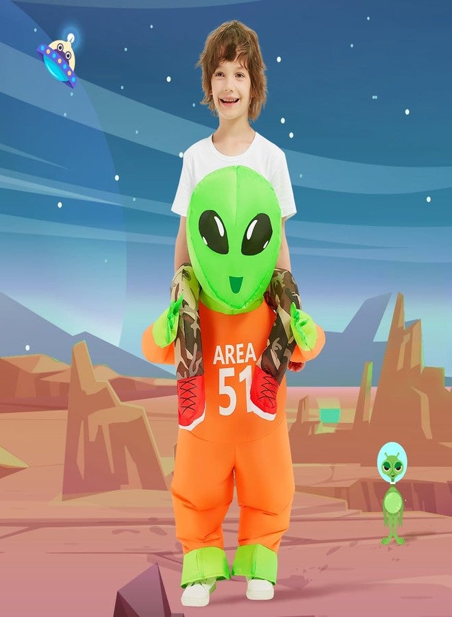 GOOSH Halloween Costumes for Kids Alien inflatable Costume Alien Blow up for Boy Girl Children Halloween Party Cosplay - Image 2