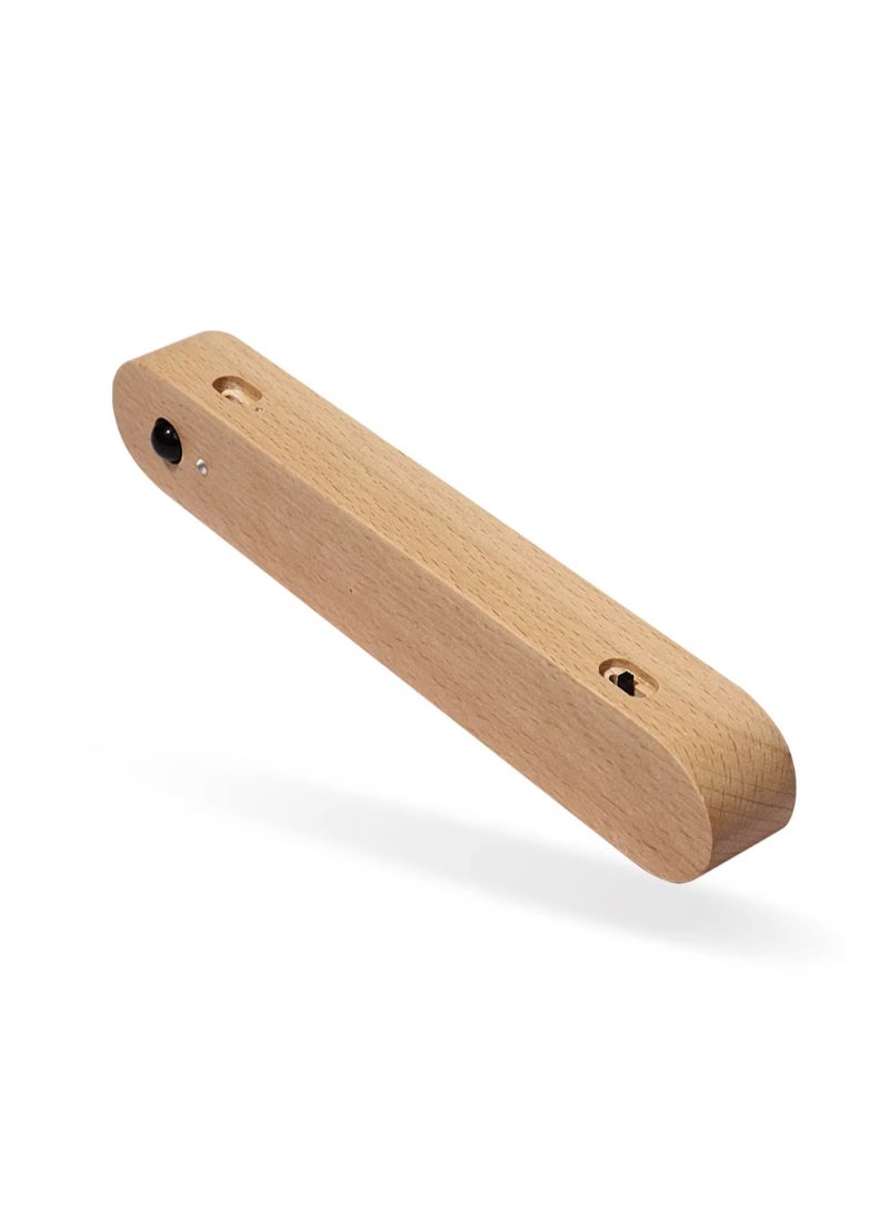 Portable Sensor Night Light Bedroom Magnetic Key Holder Cabinet Door Hanging Lamp USB Rechargeable warm white light (Beech Wood) - Image 5