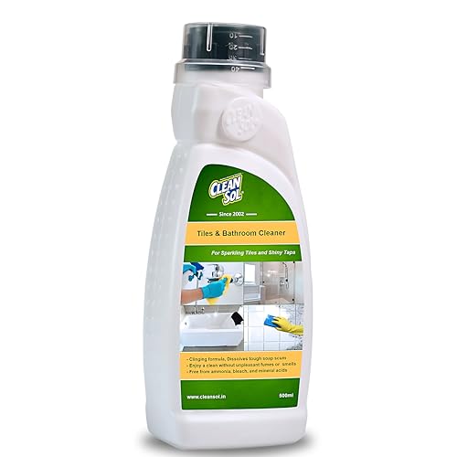 Cleansol Tile & Bathroom Cleaner – 500 ml | Biodegradable, Non-Toxic Formula | Removes Limescale, Hard Water Stains & Soap Scum | Safe for Tiles, Grout, Walls & Floors - Image 2