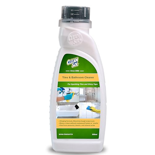 Cleansol Tile & Bathroom Cleaner – 500 ml | Biodegradable, Non-Toxic Formula | Removes Limescale, Hard Water Stains & Soap Scum | Safe for Tiles, Grout, Walls & Floors - Image 1