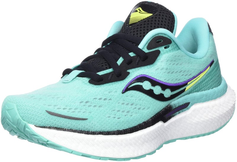 Saucony Womens Triumph 19 Running Shoe Cool MintAcid 6 - Image 2