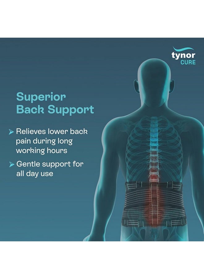 Tynor - TYNOR Back Support Belt, Black, Large, 1 Unit - Image 1