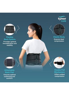 Tynor TYNOR Back Support Belt, Black, Large, 1 Unit  - Image 3