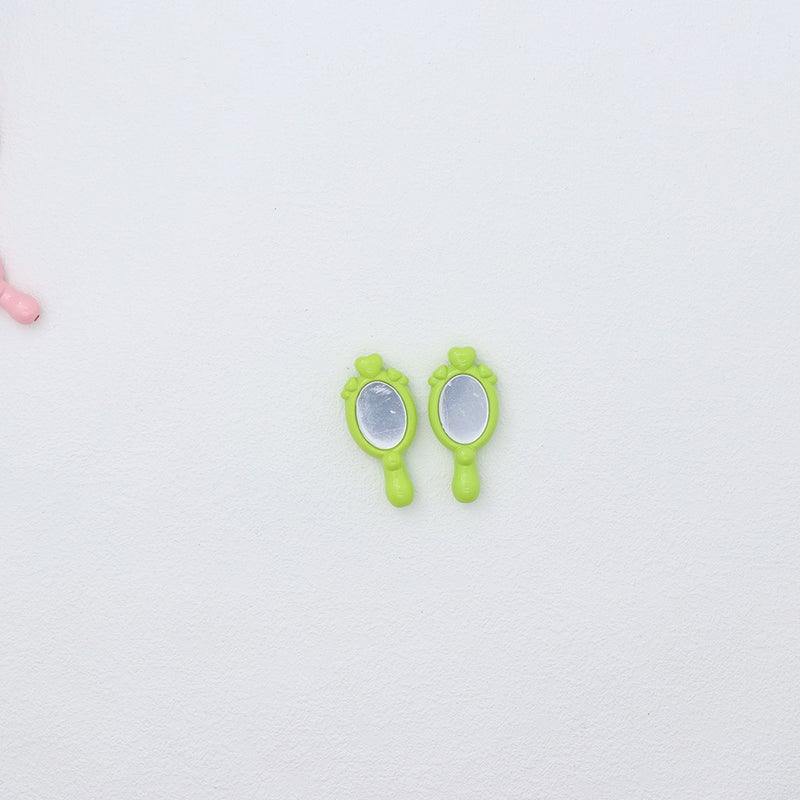 Acrylic Bright Oil Accessories Cartoon Mirror Magic Mirror Vertical Hole Diy Stationery Wearable Pen Case Phone Case Headdress Bracelet - Image 1