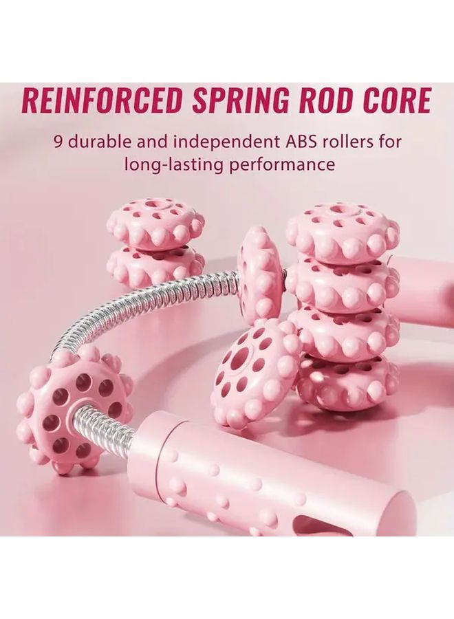 Pink Flexible Muscle Roller Stick Trigger Point Massage Tool for Back Neck Legs - Image 4