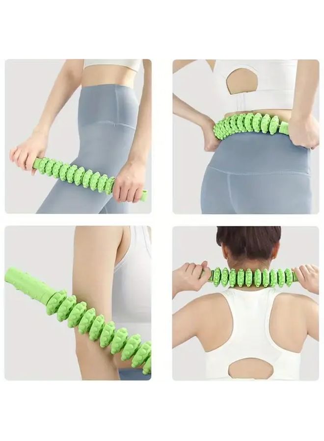 Pink Flexible Muscle Roller Stick Trigger Point Massage Tool for Back Neck Legs - Image 5