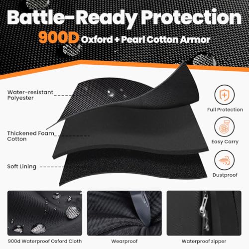 Santiano Power Station Bag,Easy to Carry,360° Removeable Wheels,Sailing Class -900D Waterproof Oxford Cloth,15*12*13in,Protect to 1200w-1800w Power Station,Outdoor Work, Travel, Fishing, RV, Camping - Image 4