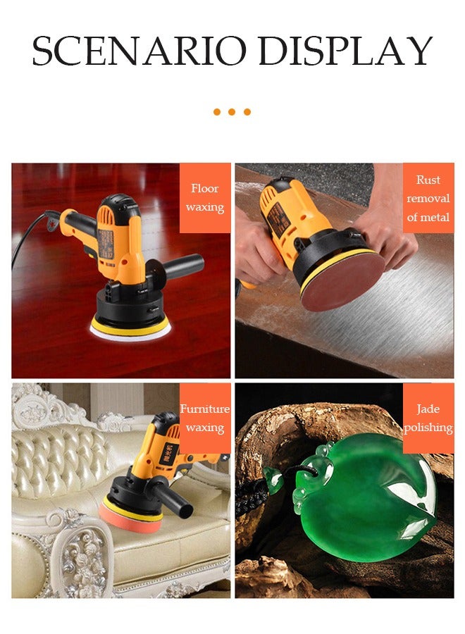 DUNISO Cordless Car Buffer Polisher, 6 Gears of Speeds Portable Polishing Waxer Machine Kit, Car Polishing Kit for Waxing/Polishing/Scratch Repair - Image 4