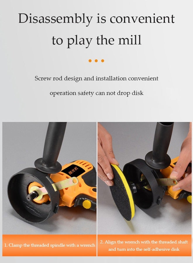 DUNISO Cordless Car Buffer Polisher, 6 Gears of Speeds Portable Polishing Waxer Machine Kit, Car Polishing Kit for Waxing/Polishing/Scratch Repair - Image 3