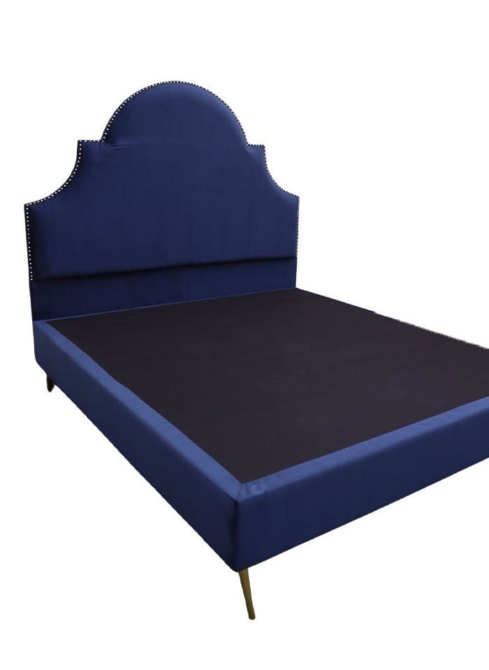 CAPITAL Classic Modern Bed 200x120x25 cm Blue  - Image 3
