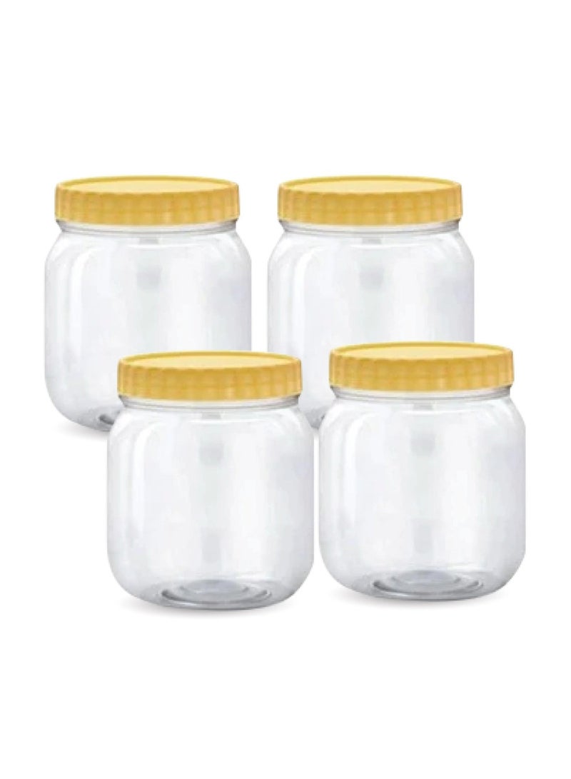 Sunpet SUNPET Leakproof 1000ml Round Container Pack of 4pcs 