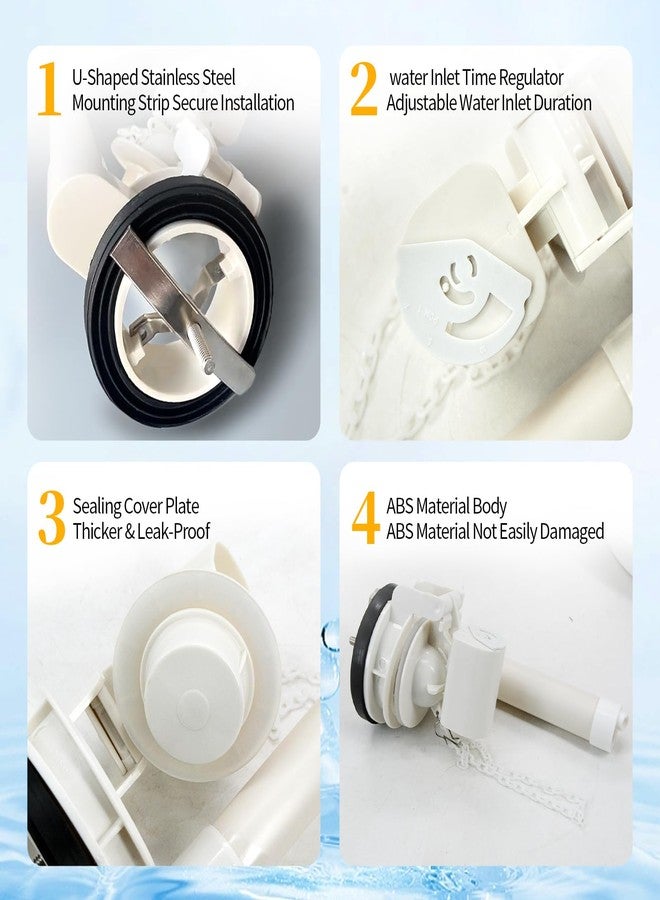 Lychee Light Flush Valve Replacement Parts for One-piece Toilets, 2 Inch Toilet Tank Rapir Kit Compatible with American Standard, TOTO & Duravit 0157010092(1 Pack) - Image 3