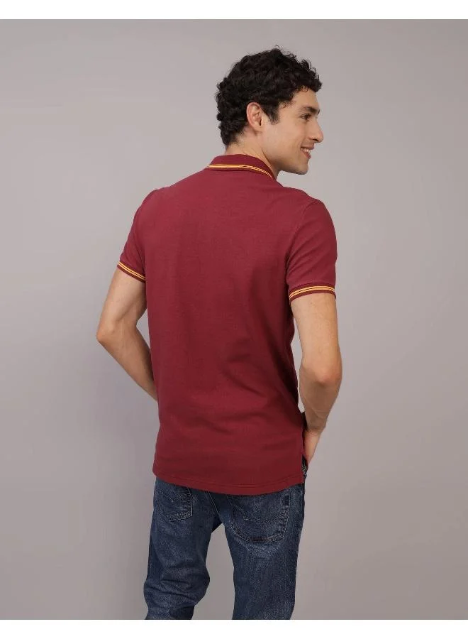 امريكان ايجل AE Tipped Flex Pique Polo Shirt
