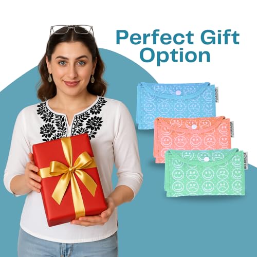 Bulkhunt Oytra Foldable Shopping Bags Reusable Grocery Bag 12 Pcs Return Gift Wedding Birthday House Warming Events Functions - Image 3