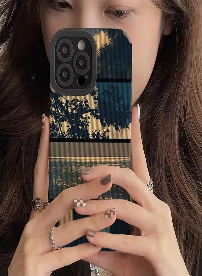 في آر كرييتيف غطاء حماية واقٍ لهاتف أبل آيفون 15 برو ماكس بتصميم طبيعي أزرق - Image 2