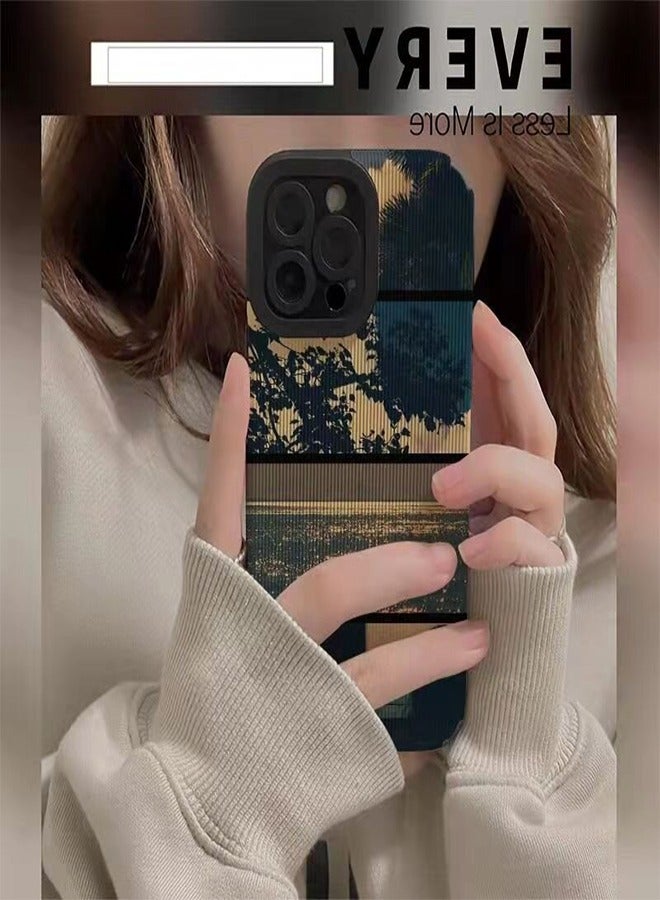 في آر كرييتيف غطاء حماية واقٍ لهاتف أبل آيفون 15 برو ماكس بتصميم طبيعي أزرق - Image 3