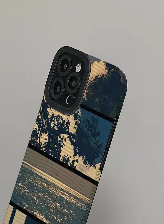 في آر كرييتيف غطاء حماية واقٍ لهاتف أبل آيفون 15 برو ماكس بتصميم طبيعي أزرق - Image 4