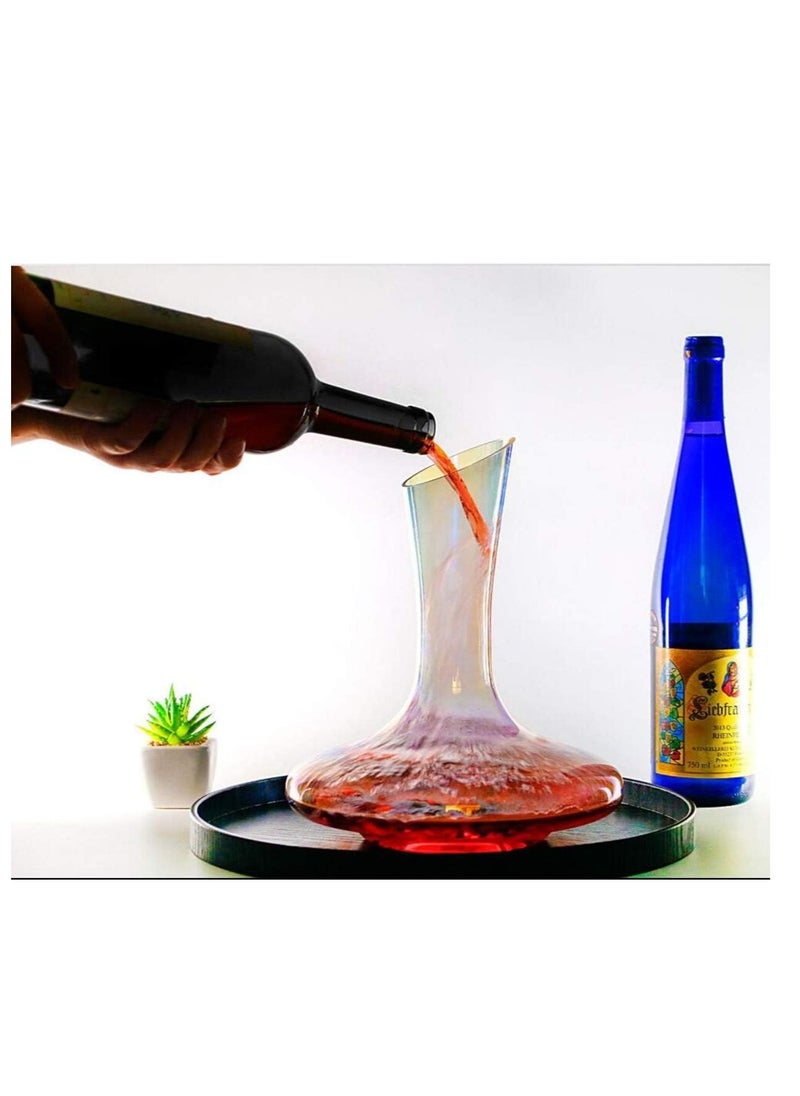MAAC HOME - MAAC Home Artisan Hand-Blown Glass Wine Decanter| Elegant Durable and Classic design Perfect for Family Everyday Use, and Family Get- Together, Restaurant, Banquet and More - Image 1